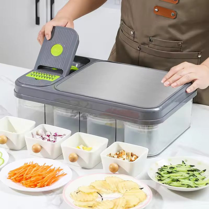 Kitchen Pro: 15-in-1 Stainless Steel Chopper and Slicer