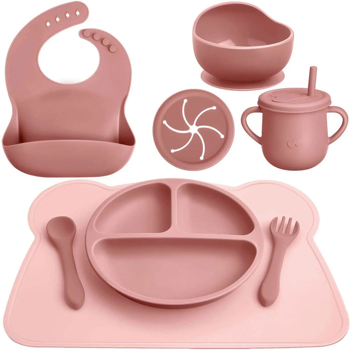 Silicone baby first meal set