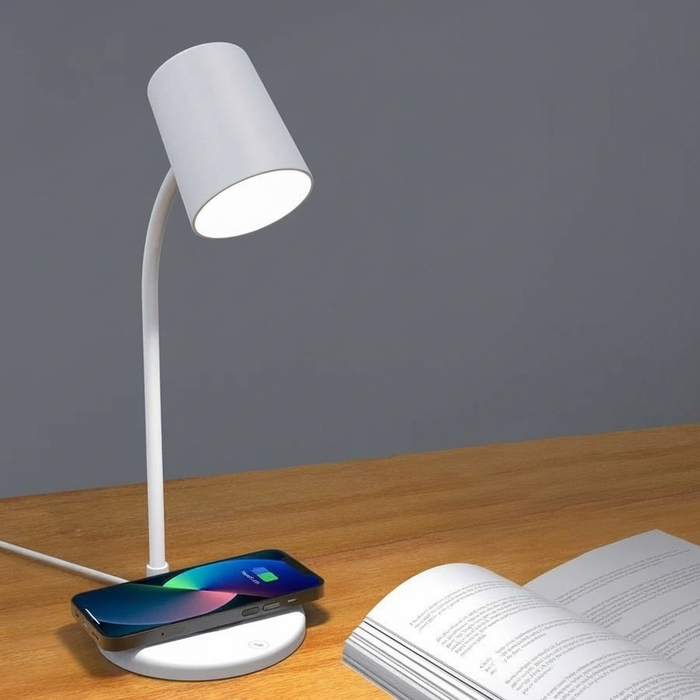 LumiCharge Symphony 3-in-1 Lampada con Caricatore Wireless e Speaker Bluetooth