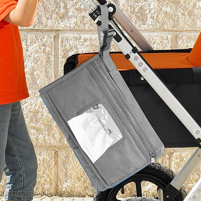 Fasciatoio Portatile da Viaggio Impermeabile e Pieghevole con Tasche