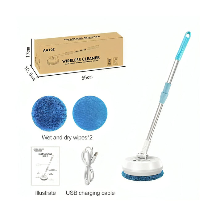 2 in 1 Cordless Electric Mop, Wet and Dry Cleaning for Home and Car