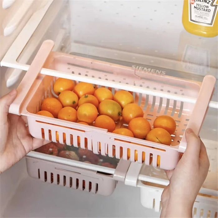 Fridge Organizer, 4 Adjustable Drawer Kit