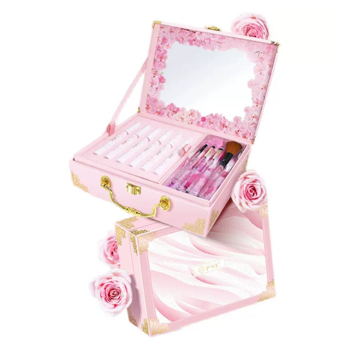 Box Bellezza Set da 13 Accessori e Specchio Interno