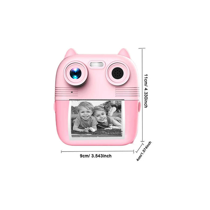 Catty Printer, Fotocamera per bambini con stampa istantanea, giochi e lettore mp3