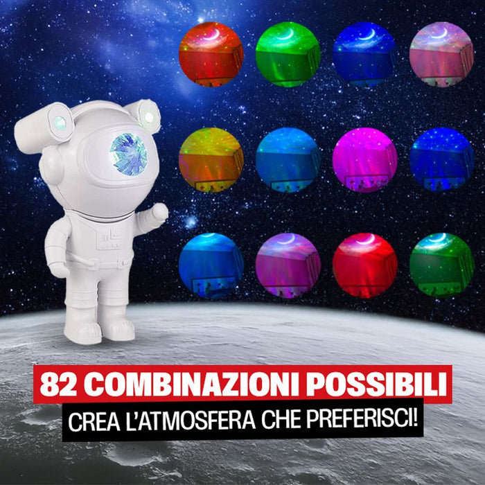 Astronauta Proiettore LED Con Speaker BT Integrato