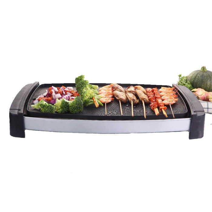 1200W Electric Grill with Temperature Control and Non-Stick Plate