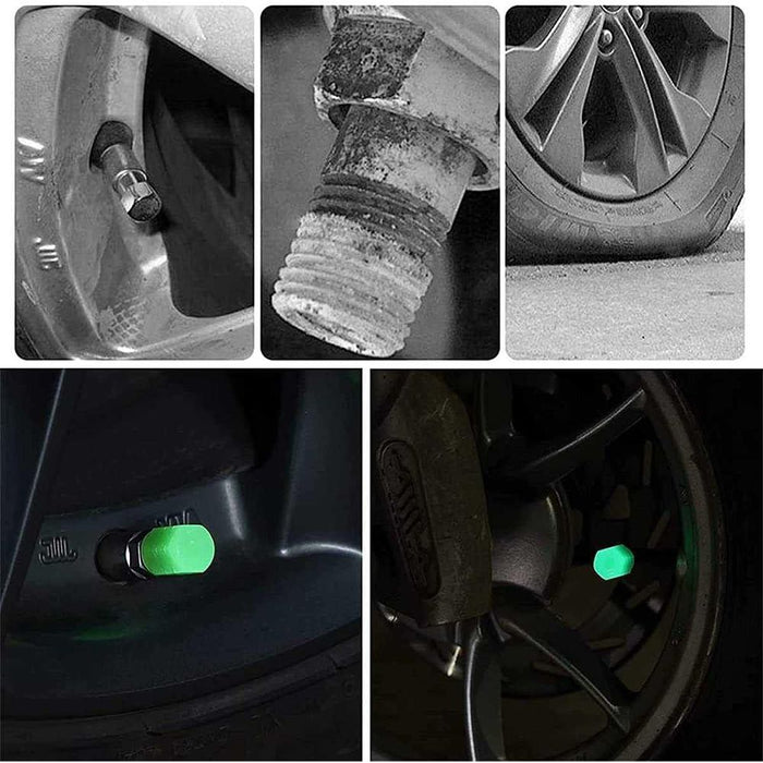 Fluorescent Tire Valve Caps