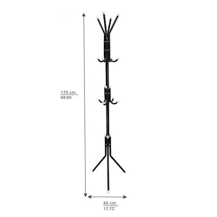 Appendiabiti Attaccapanni in Metallo con 12 Ganci