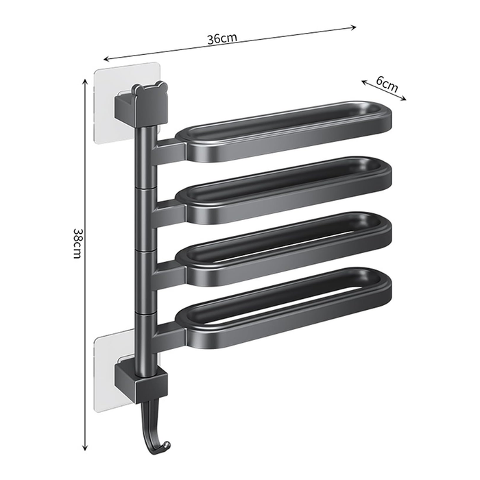 Porta Asciugamani Adesivo da Parete