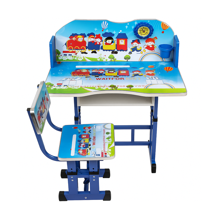 Scrivania e Sedia Regolabile Banchetto Studio per Bambini