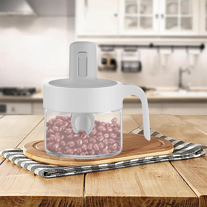 Barattolo Contenitore Ermetico con Cucchiaino Integrato