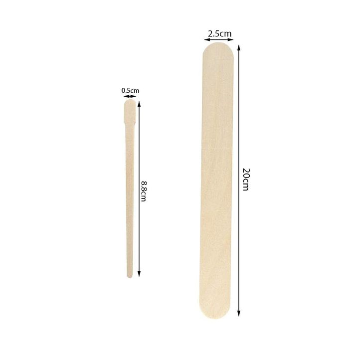 Wooden Waxing Sticks and Spatulas