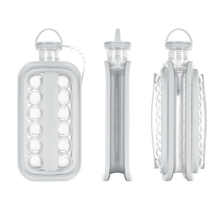 Stampo 2 in 1 per Ghiaccio con Contenitore Termico Antiperdite