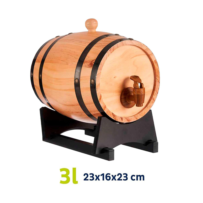 Botte per Vino da 3 Litri in Legno