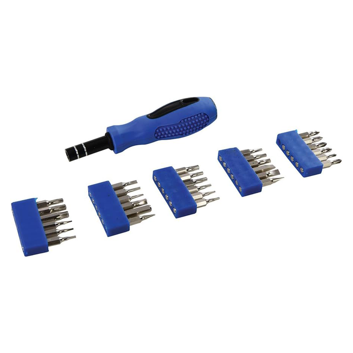 Screwdriver with 31 Interchangeable Tips
