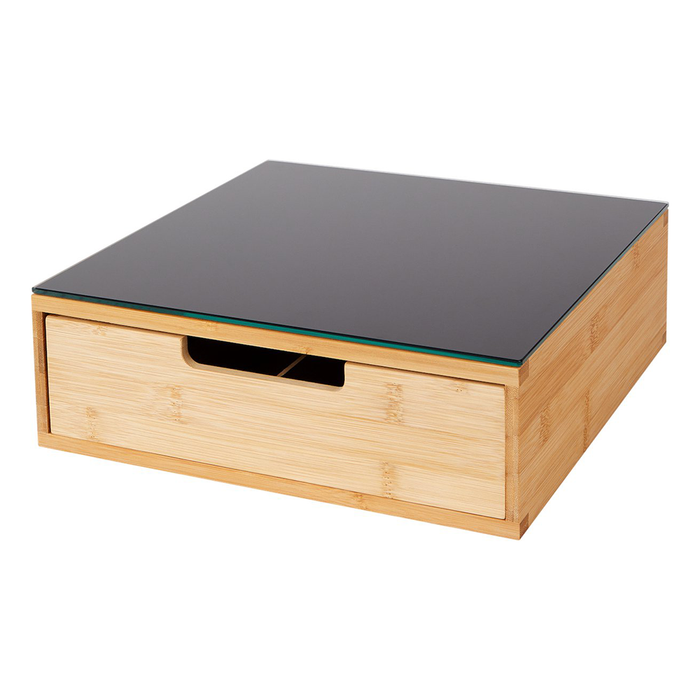 Porta Capsule Caffè in Bambù con 4 Scompartimenti