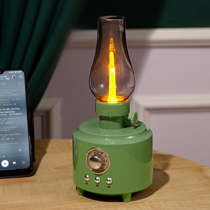 Portable Retro Bluetooth Speaker LED Lamp