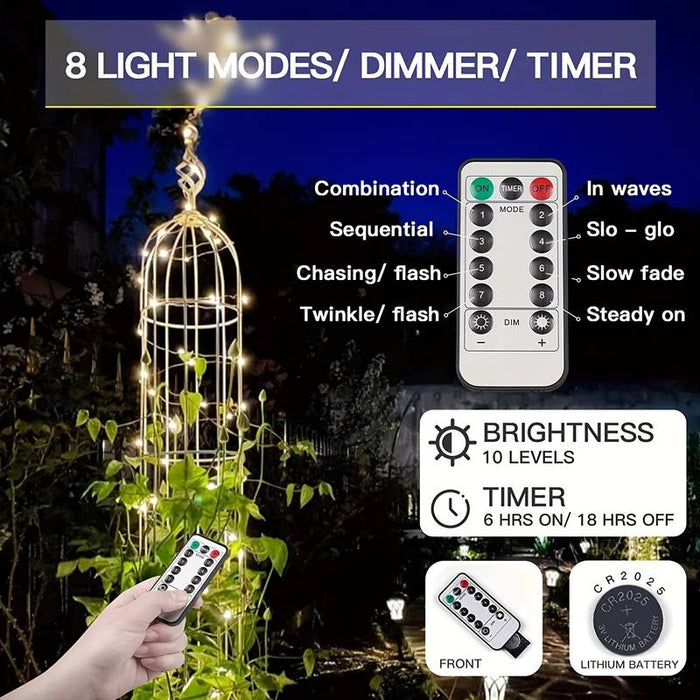 Tenda luminosa LED bianco caldo