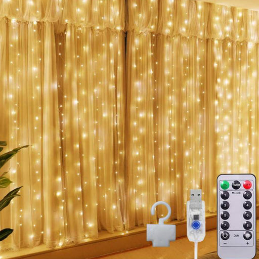 Luci di Natale a tenda 3x1 m