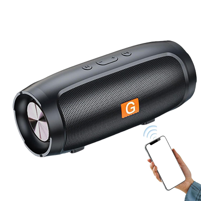 Portable Bluetooth Speaker 6+ with Powerful Bass and Long-Lasting Battery Life