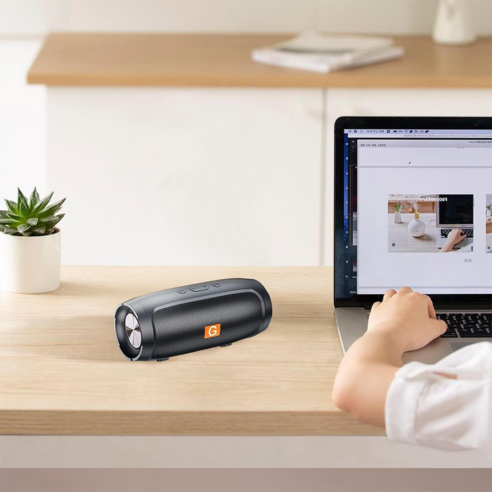 Portable Bluetooth Speaker 6+ with Powerful Bass and Long-Lasting Battery Life