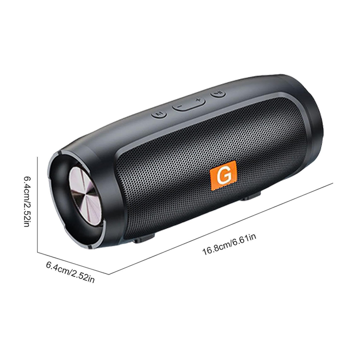 Portable Bluetooth Speaker 6+ with Powerful Bass and Long-Lasting Battery Life