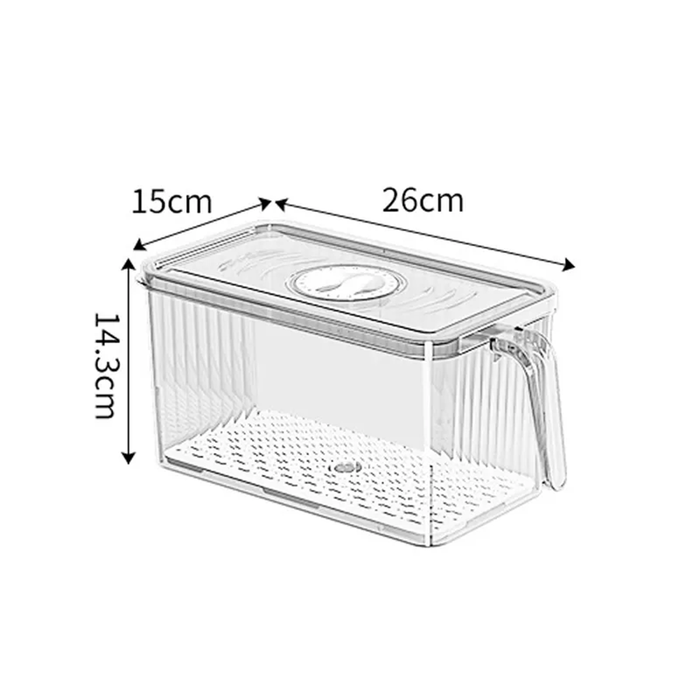 Contenitore Organizer Trasparente con Timer Freschezza
