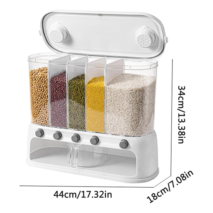 Dispenser da Parete Multiscomparto per Alimenti