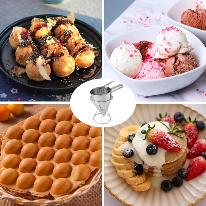 Dosatore Alimentare da Cucina in Acciaio con Supporto