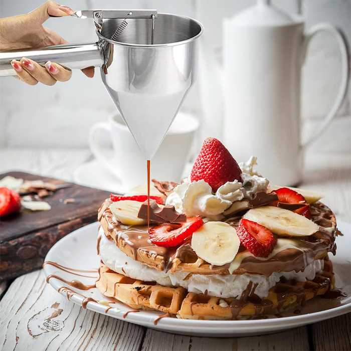 Dosatore Alimentare da Cucina in Acciaio con Supporto