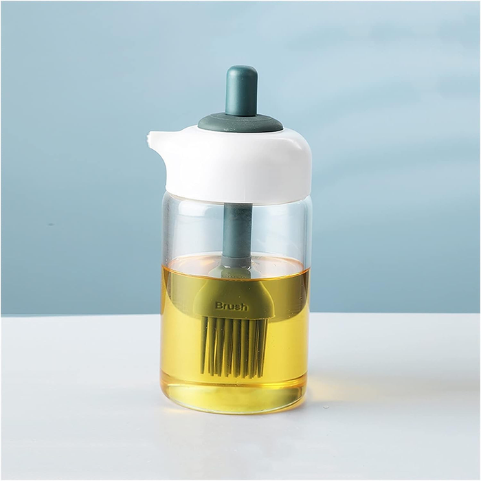 Glass Oil Dispenser with Brush