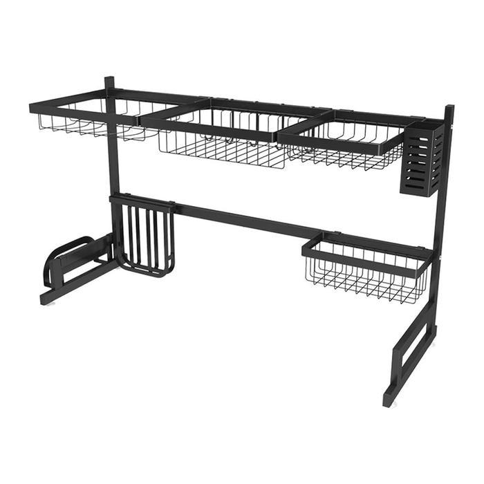 Easy Kitchen Scolapiatti da Appoggio in Acciaio Inossidabile a 2 Livelli