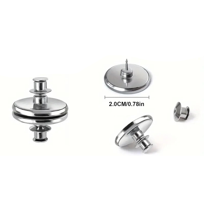 Fermatende Magnetici Per Tende - Confezione Da 6 In Blu - Corda Intrecciata A Mano Con Magneti Nichelati - Moderni E Decorativi