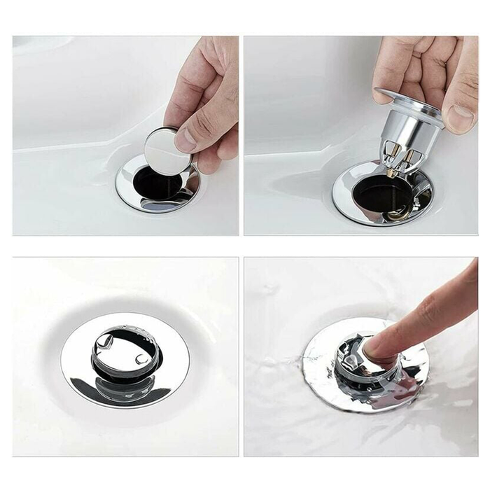 Filtro Push Type Universale per Lavandino, Stopper Antiostruzione