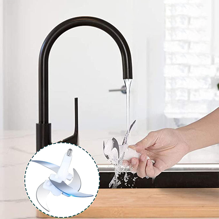 Frullatore Tritatutto Multifunzione in Acciaio 400W