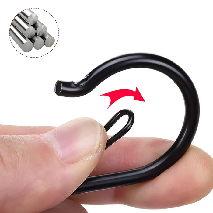 Metal S-Hooks with Safety Buckle