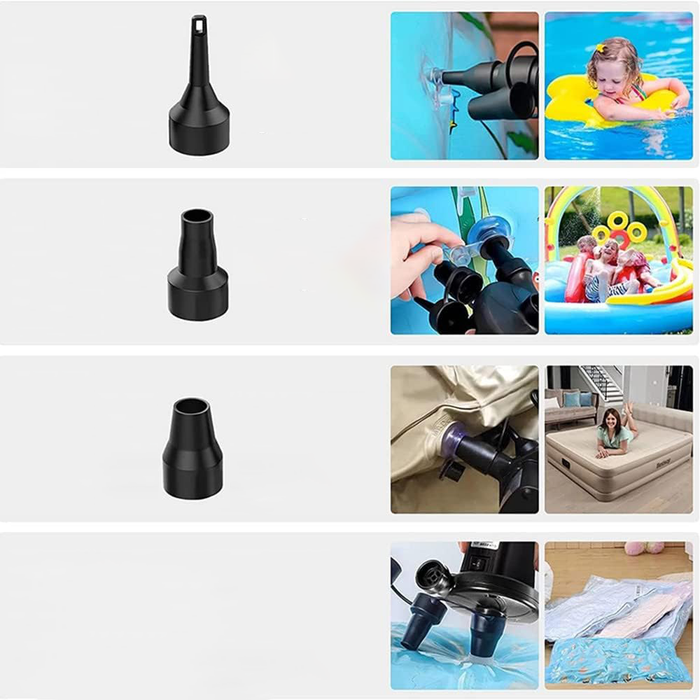 Pompa Aria Elettrica Ricaricabile Portatile per Gonfiaggio e Sgonfiaggio Rapido