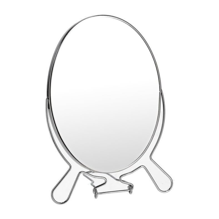 Specchio da Trucco Rotante a Due Facce per Tavolo e Bagno