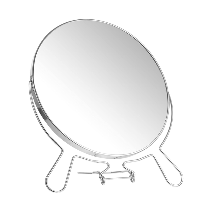 Specchio da Trucco Rotante a Due Facce per Tavolo e Bagno