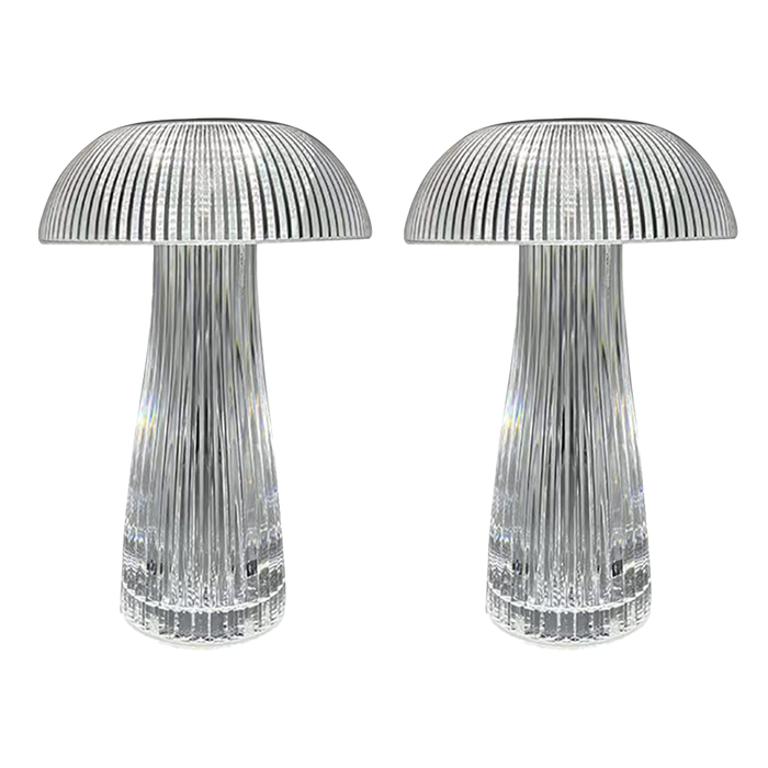 Rechargeable Mushroom-Shaped RGB Crystal Table Lamp