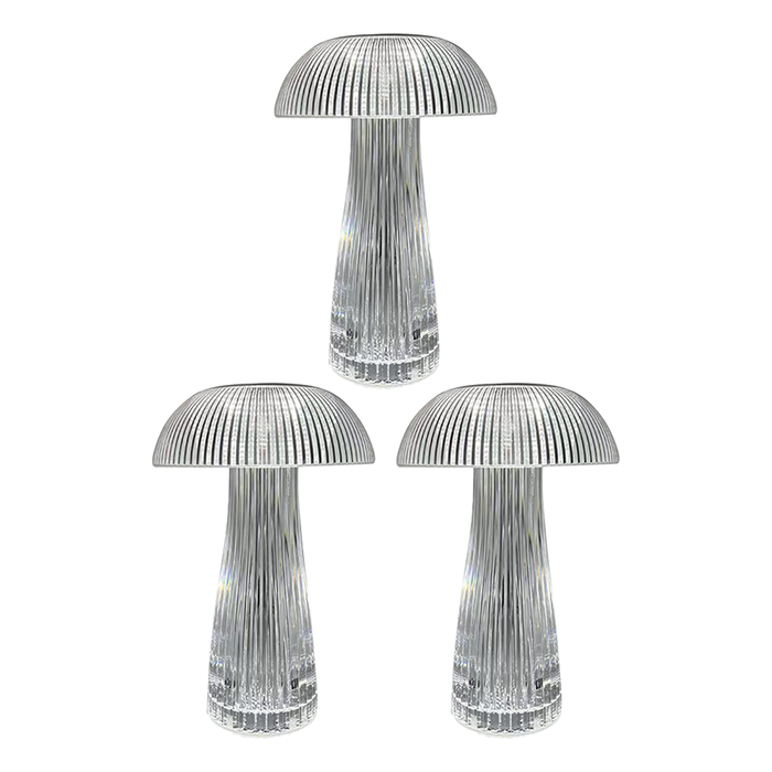 Rechargeable Mushroom-Shaped RGB Crystal Table Lamp