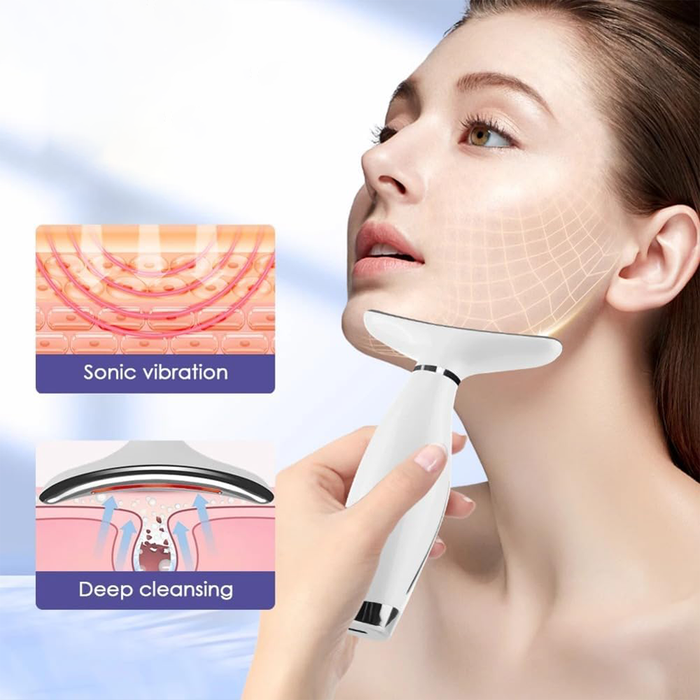 Neck Lift Massager LED 7 Modes with 3 Vibration Levels for Face and Neck