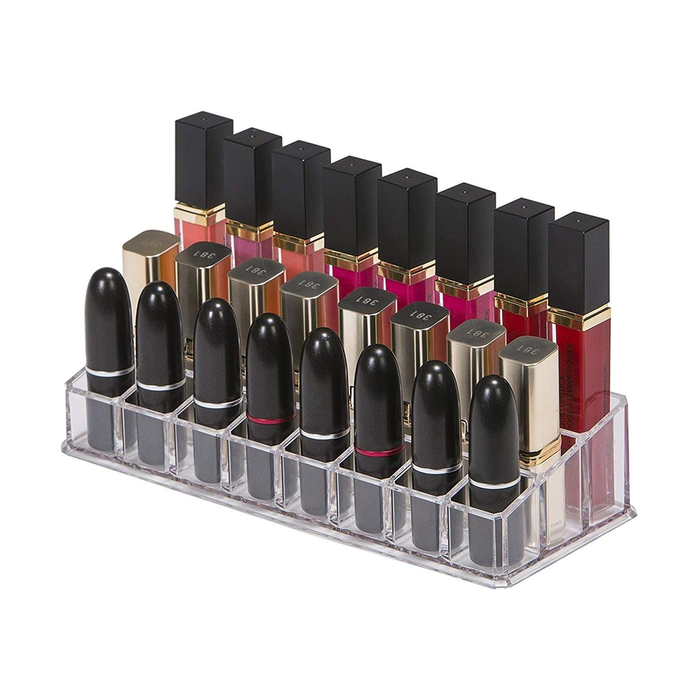 Organizer Trasparente in Acrilico con 24 Scomparti per Make Up e Accessori