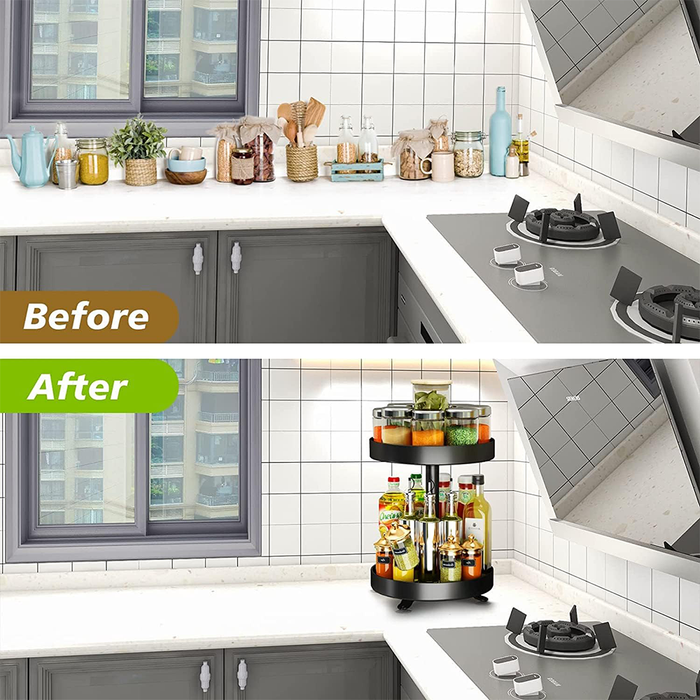 Organizer Rotante da Cucina 2 Livelli