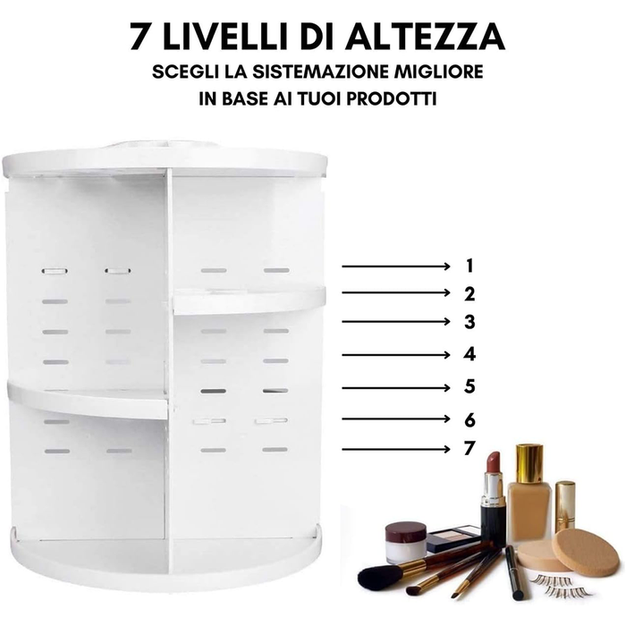 Rotating Makeup Organizer