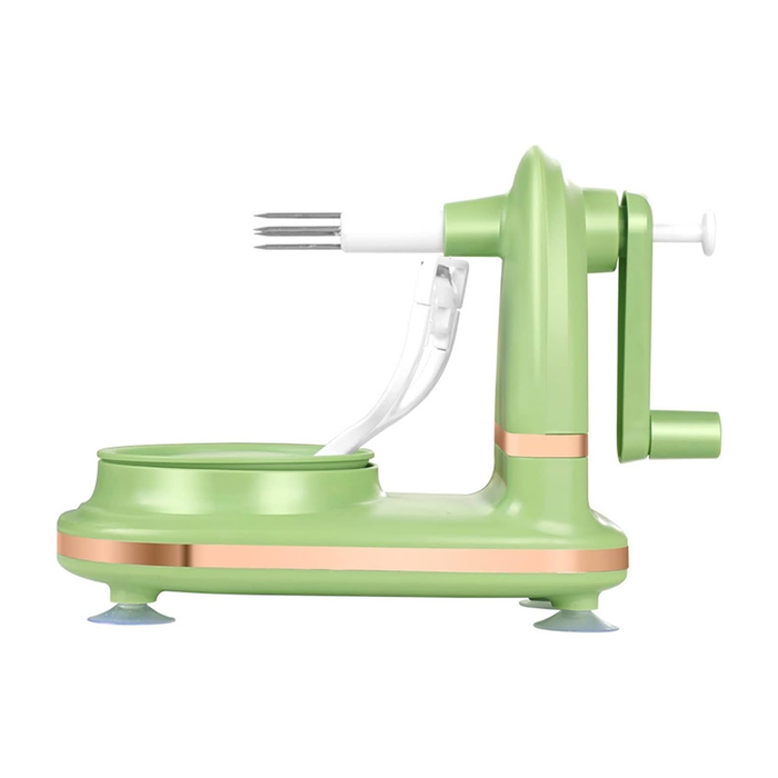 Pelaverdure e Affettatrice Manuale con Ventosa Antiscivolo e Lame in Acciaio