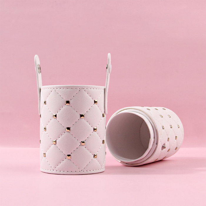 Pennelli Trucco Viso e Occhi 10 Pezzi con Custodia Rigida