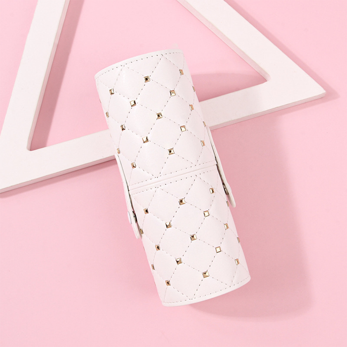 Pennelli Trucco Viso e Occhi 10 Pezzi con Custodia Rigida