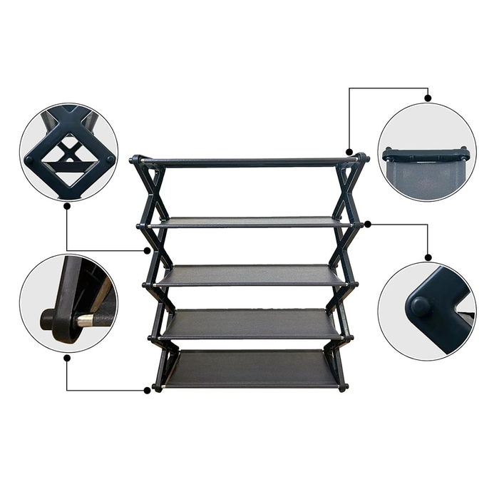 Scarpiera Componibile a 5 Ripiani