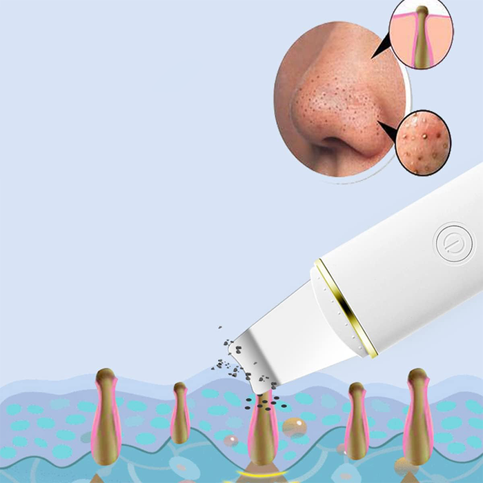 Scrubber Facciale Ricaricabile Ultrasonico